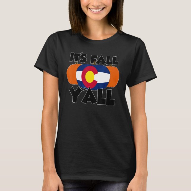 It's Fall Y'all Thanksgiving Pumpkin Germany T-Shirt (Vorderseite)