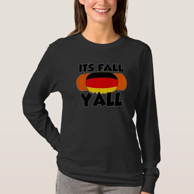 It's Fall Y'all Thanksgiving Pumpkin Italy  1 T-Shirt (Vorderseite)