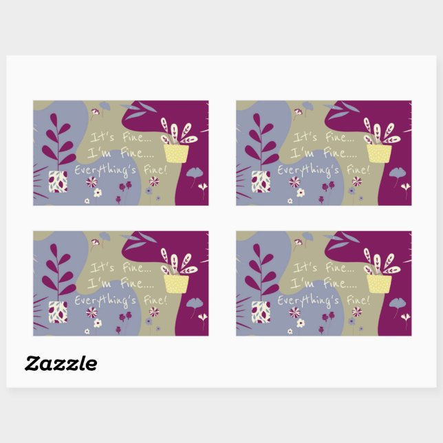 It's Fine... Sticker (Blatt)