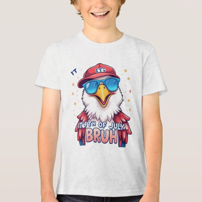 It's for the Kids, Bruh! Tri-Blend Shirt (Vorderseite)