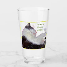 It's Friday have a glass. Drinkware Glass Pint