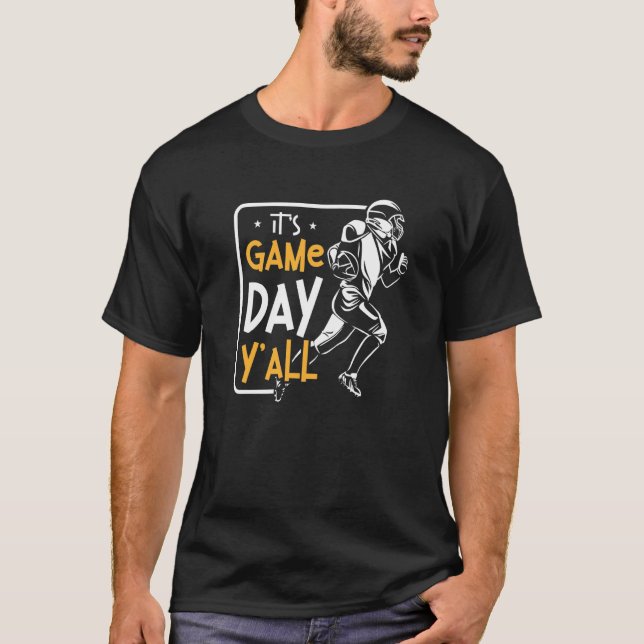 Its Game Day Lineman Tackle American Football  1 T-Shirt (Vorderseite)