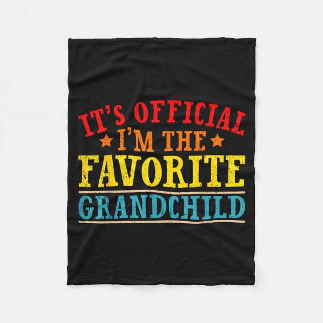 It's I'm The Favorite Granhild Funny Family  Fleecedecke (Vorderseite)
