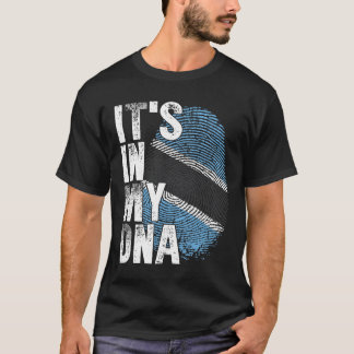 ITS IN MEIN DNA Botsuana Flag Motswana Roots Pride T-Shirt