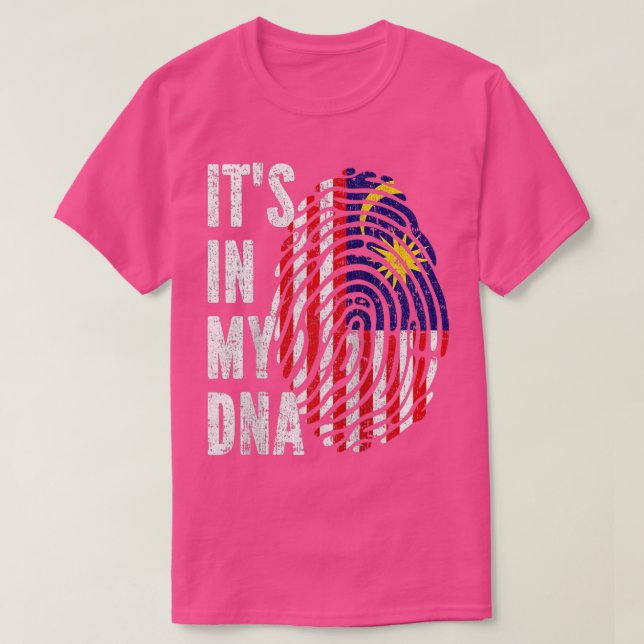 ITS IN MEIN DNA Malaysia Flag Malaysischer Raglan  T-Shirt (Design vorne)