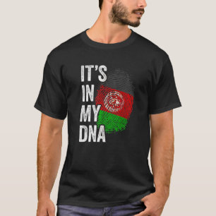 ITS IN MEINE DNA Afghanistan Flag Afghan Roots Pri T-Shirt