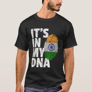 ITS IN MEINE DNA Indische Flagge Priester Männer F T-Shirt