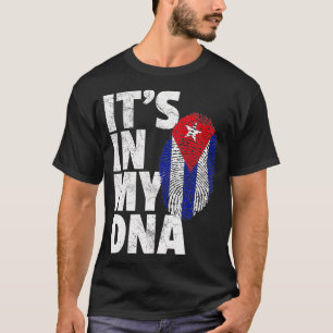 ITS IN MEINE DNA Kuba Flag Kuba Pride Mens Womens  T-Shirt