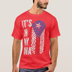 ITS IN MEINE DNA Puerto Rico Flag Puerto Rico Ragl T-Shirt