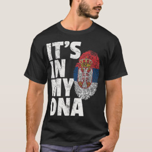 ITS IN MEINE DNA - serbische Flagge T-Shirt