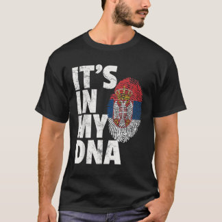 ITS IN MEINE DNA - serbische Flagge T-Shirt