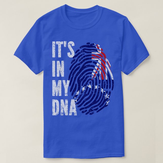 ITS IN MEINER DNA Cook Islands Flag Männer Frauen  T-Shirt (Design vorne)