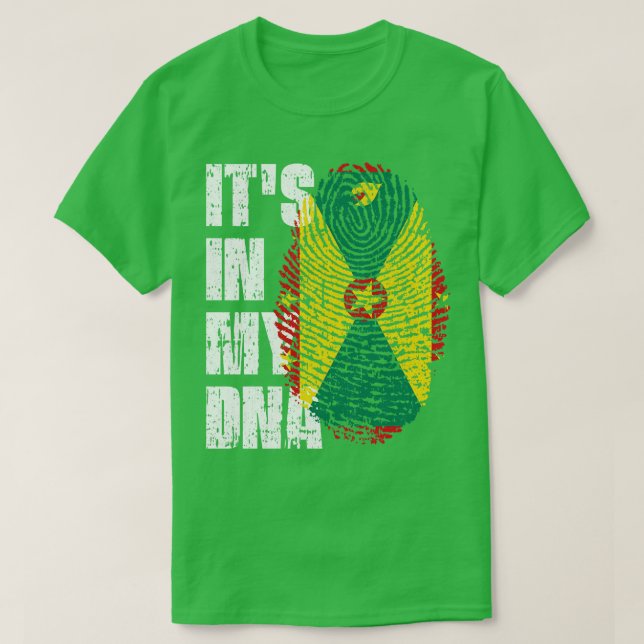ITS IN MEINER DNA Grenada Flag Boy Girl Gift T-Shirt (Design vorne)