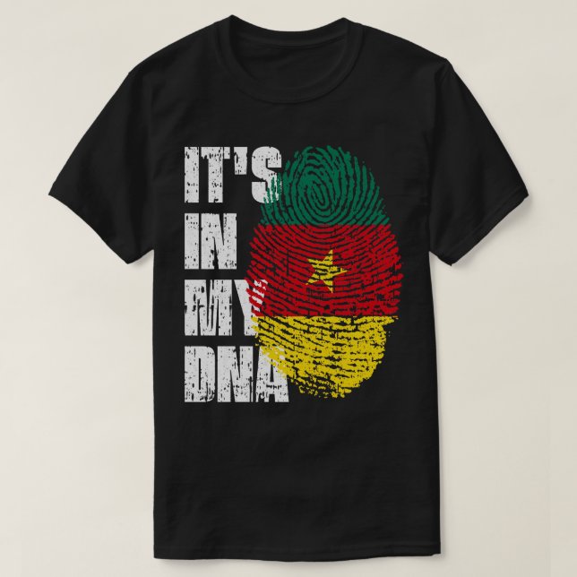 ITS IN MEINER DNA Kamerunon Flag Boy Girl Gift T-Shirt (Design vorne)