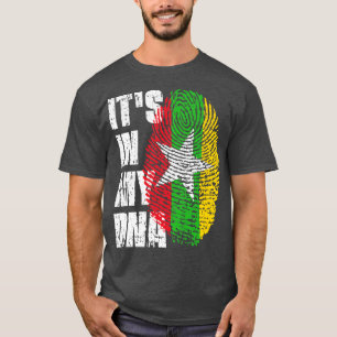 ITS IN MEINER DNA Myanmar Flag Boy Girl Gift T-Shirt