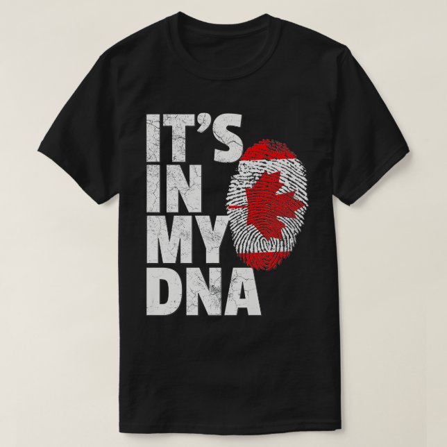 ITS IN MEY DNA Canada Flag Canadian Vathers Day Gi T-Shirt (Design vorne)