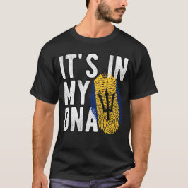 It's in my DNA Barbados Flag Fingerprints T-Shirt