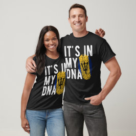 It's in my DNA Barbados Flag Fingerprints T-Shirt