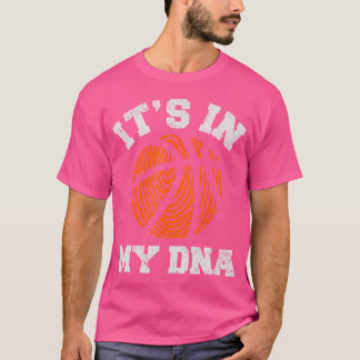 It'S In My Dna Basketball Player Coach Funny Team  T-Shirt