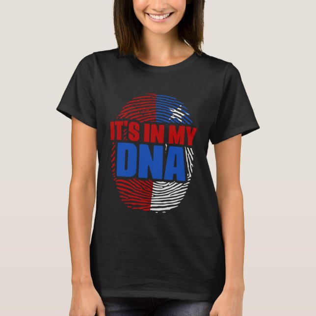 It's In My DNA Chile Country Flag Citizenship Race T-Shirt (Vorderseite)