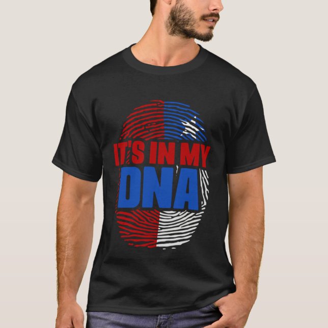 It's In My DNA Chile Country Flag Citizenship Race T-Shirt (Vorderseite)