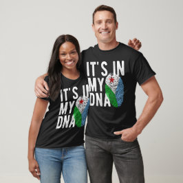 It's in my DNA Djibouti Flag Fingerprints T-Shirt