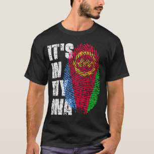 IT'S IN MY DNA Eritrea Flag Boy Girl Gift T-Shirt