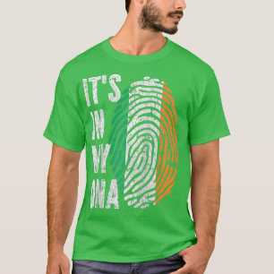 ITS IN MY DNA Ireland Flag Irish Raglan Baseball T-Shirt