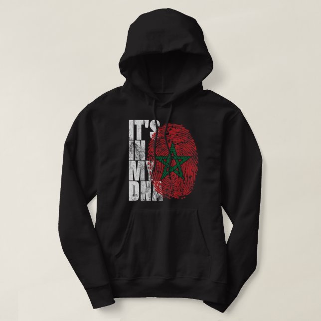 It's In My DNA Moroccan African Ohrts Moorish Moro Hoodie (Design vorne)