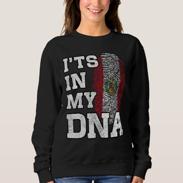 It's In My DNA Peruvian Fingerprint Proud Peru Fla Sweatshirt (Vorderseite)