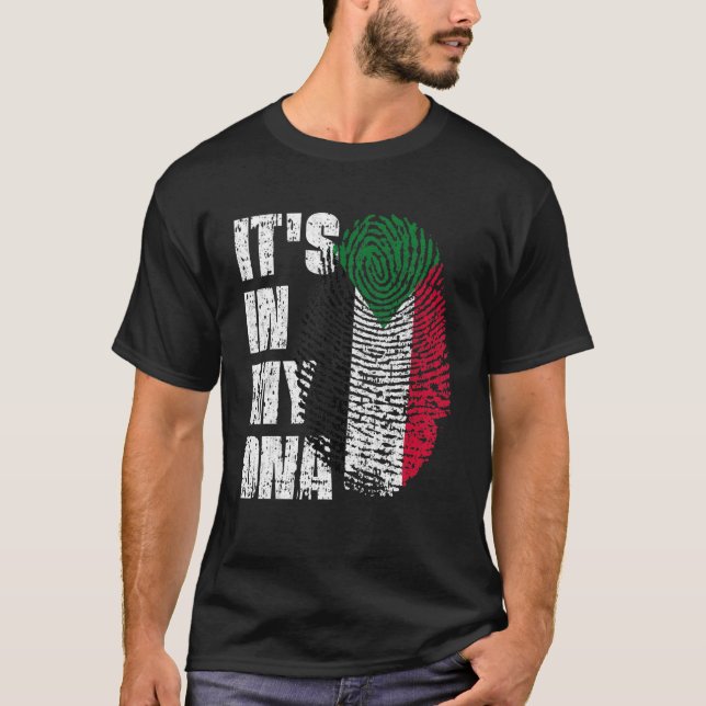 IT's IN MY DNA Sudan Flag South Sudanese T-Shirt (Vorderseite)