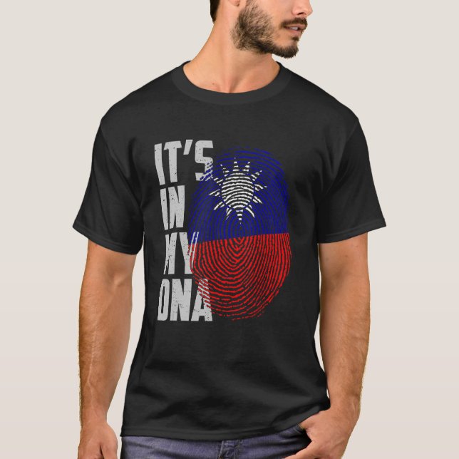 It's In My DNA Taiwan Taiwanese Flag Taiwan Finger T-Shirt (Vorderseite)