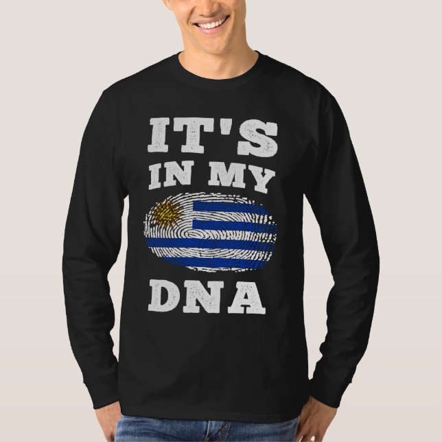 Its In My DNA Uruguay Flag Hungarian T-Shirt (Vorderseite)