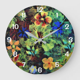 It's In the Colours Round Clock Große Wanduhr