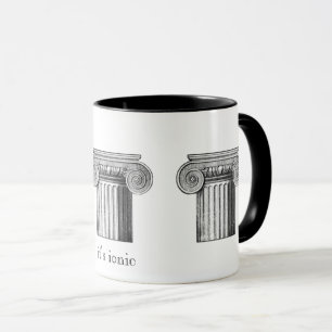 "It's ionic" architektonische Ordnung der Spalten  Tasse
