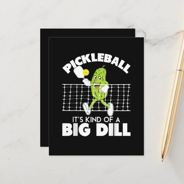 It's Kind of A Big Dill - Funny Pickleball Paddle (Vorderseite/Rückseite Beispiel)