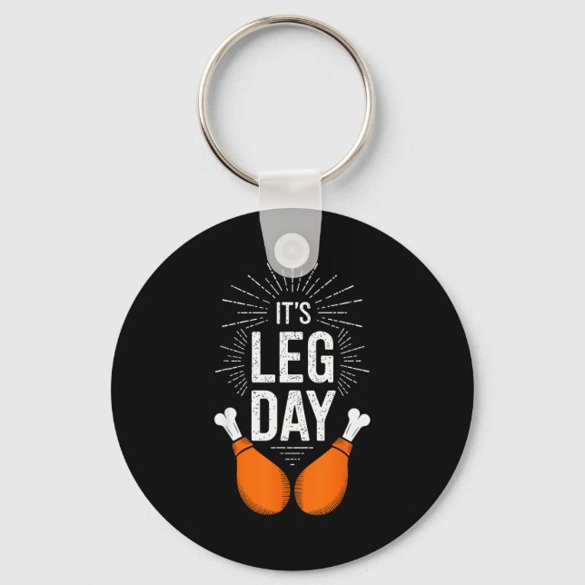 It's Leg Day Shirt Adult Kids Men Women Leg Day Th Schlüsselanhänger (Vorderseite)