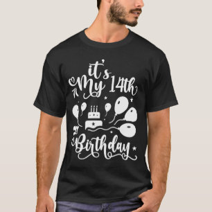 It's My 14th Birthday Cute 14 Years Old Birthday P T-Shirt
