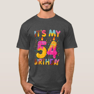 It's My 54th Birthday Sweet Donut 54 Years Old Fun T-Shirt