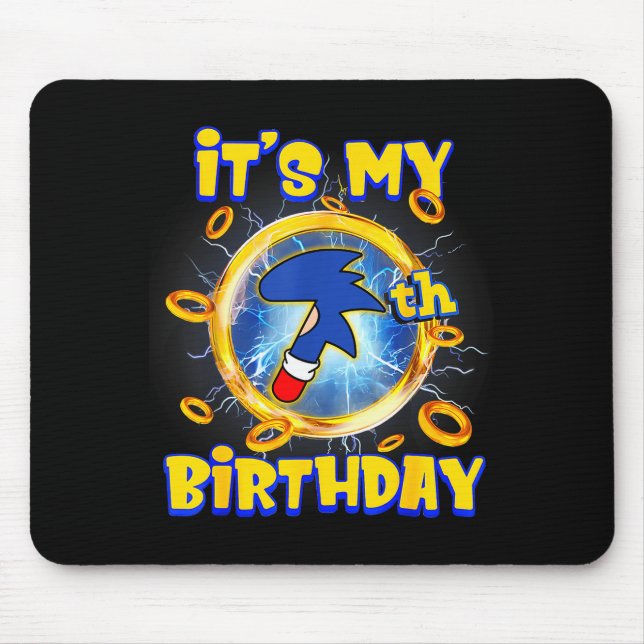 It's My 7th Birthday Boy Family Matching Party Fun Mousepad (Vorne)