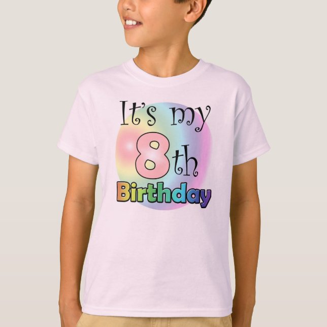 It's my 8th Birthday (Girl) T-Shirt (Vorderseite)
