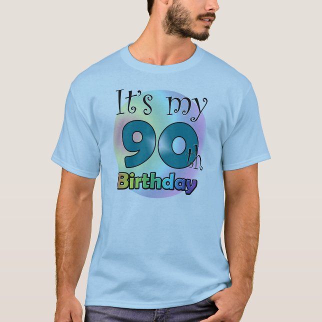 It's my 90th Birthday (Blue) T-Shirt (Vorderseite)