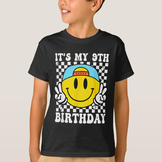 It's My 9th Birthday 9 Years Old Boys Bruh I'm 9 N T-Shirt (Vorderseite)