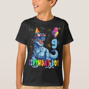 It's My 9th Birthday Shirt Dinosaur Party for 9 ye