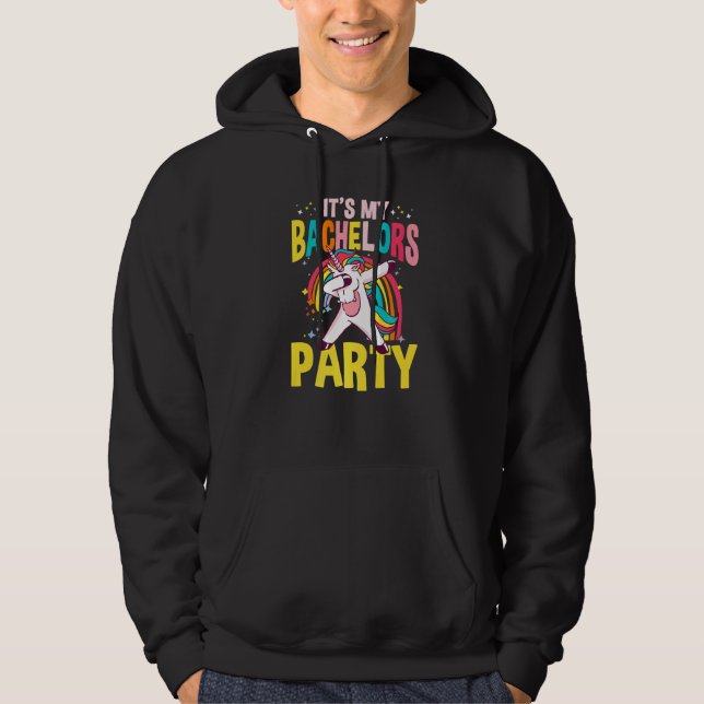 It's My Bachelor Party For Groom Naughty  Men Hoodie (Vorderseite)