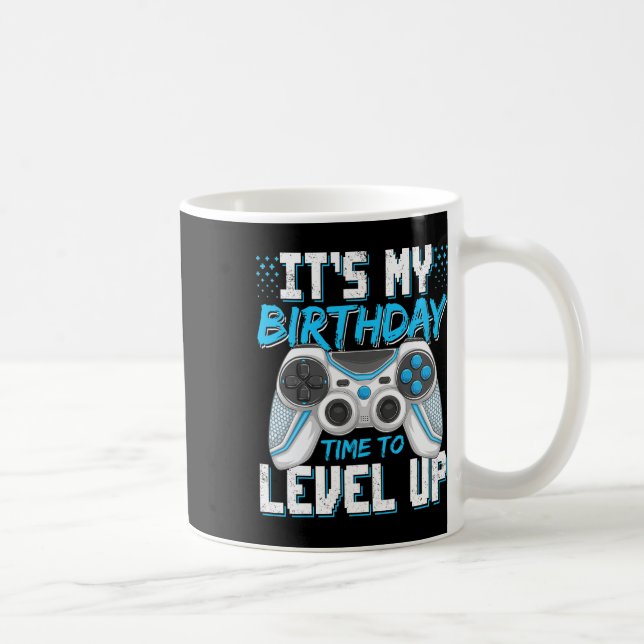It's My Birthday Gamer Level Up Video Game Party B Kaffeetasse (Rechts)