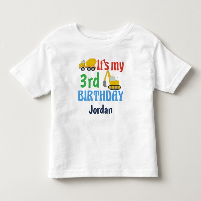 It's My Birthday Tractor T-Shirt (Vorderseite)