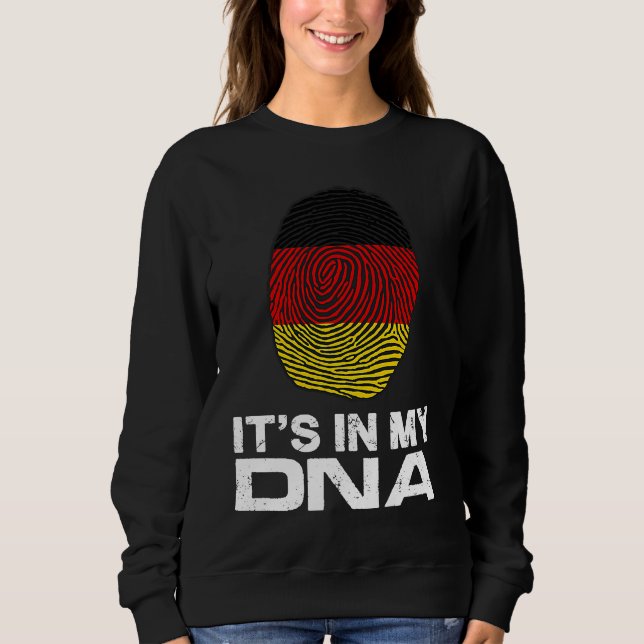 IT'S MY DNA IN flag national pride fingerprint Ger Sweatshirt (Vorderseite)