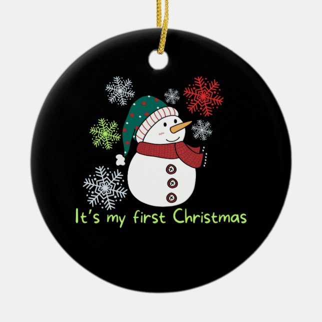 It's my first Christmas Keramik Ornament (Vorne)