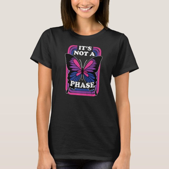 It's Not A Phase Bisexual Bi Lgbt Bisexual Lgbt Pr T-Shirt (Vorderseite)